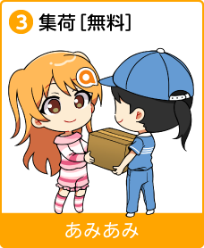 3. 集荷[無料]（あみあみ）